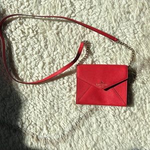 Kate spade envelope clutch with detachable strap